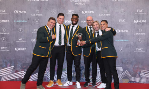 シヤ・コリシが語る“スポーツの力”　ローレウス・スポーツ賞、最優秀チームはラグビー南アフリカ代表　