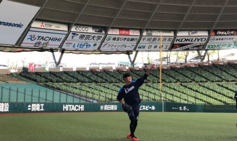 西武・内海哲也、休日は愛息たちのコーチ役に　自身は開幕に向けて前向きに調整