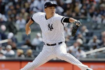 【MLB】田中将大、5回を投げ終え3点リード　4安打1失点で勝利投手の権利をつかむ
