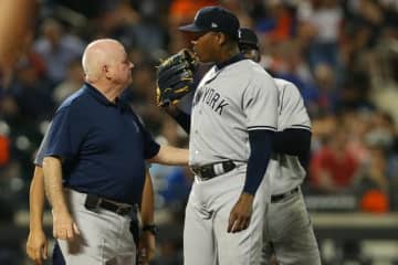 【MLB】田中将大に加えて守護神チャップマンも異常!?　16セーブ目も左膝腱炎が悪化か