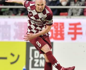 J1神戸MFイニエスタがリーグ戦6試合ぶりベンチ入り
