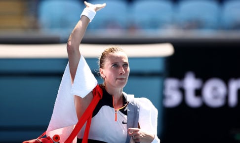 【テニス】全豪オープン2回戦、女子第9シードのクビトバが敗れる