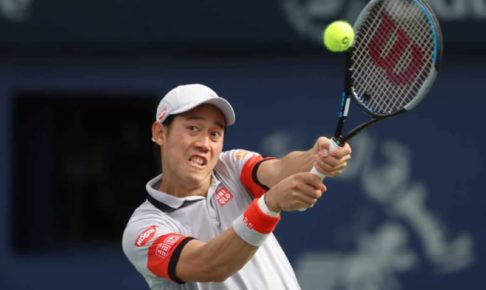 錦織が逆転勝ちで2回戦進出。右足首を治療もビッグサーバー撃破[ATP500 ドバイ]