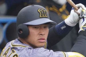 阪神ドラ1佐藤輝、第1打席で6号ソロ　3戦連発でOP戦新人本塁打記録を樹立