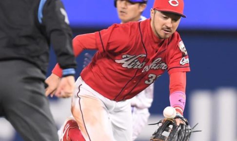 広島の名手・菊池涼が2年ぶりの失策　昨季は守備率10割