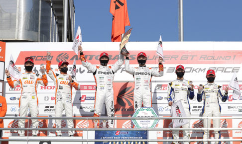 【SGT】2021年開幕戦、壮絶バトルはENEOS山下健太に軍配　GT500はスープラが表彰台独占