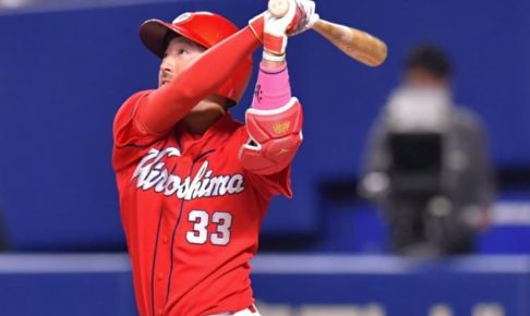 菊池涼が先頭打者アーチで100号到達　チームのゼロ行進も31イニングで終止符