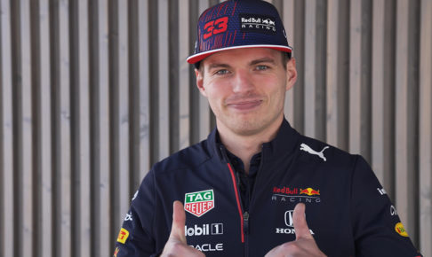 インタビューに応じたマックス・フェルスタッペン（2021年4月29日）(C) Red Bull Racing Honda
