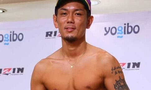 【RIZIN.29】前日計量 皇治 50g超過も下着脱ぎクリア! 地元で“セクシー皇治”をサービス 【RIZIN.29】前日計量 皇治 50g超過も下着脱ぎクリア! 地元で“セクシー皇治”をサービス