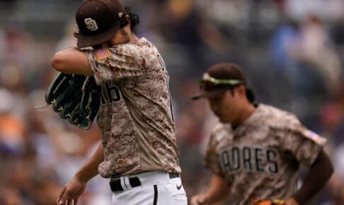 【MLB】ダルビッシュ、6回7奪三振1失点好投も8勝目消滅　救援投手が1点リード守れず