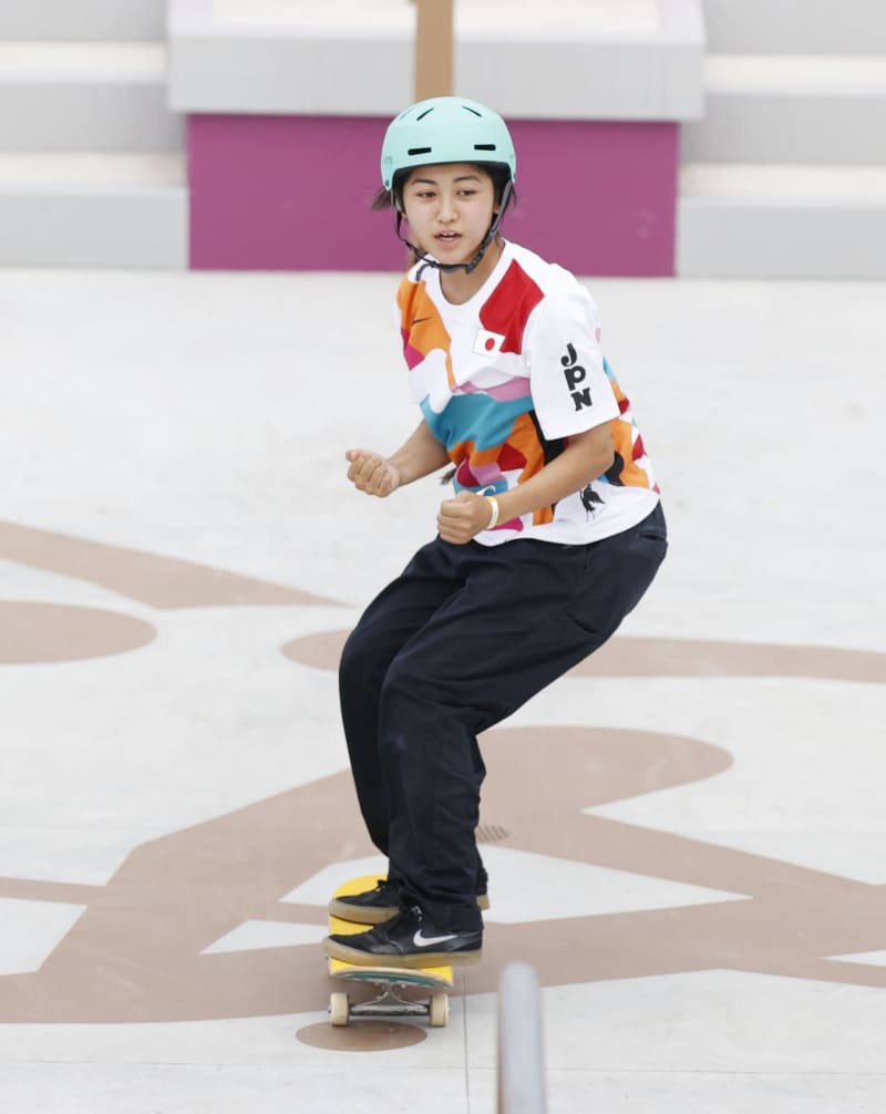日本勢3人とも決勝へ スケートボード・26日 日本勢3人とも決勝へ スケートボード・26日