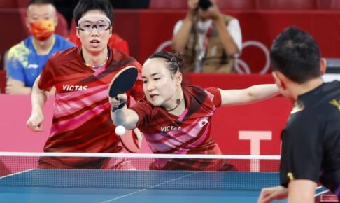 水谷、伊藤組が混合ダブルスV