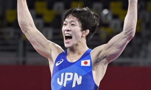 レスリング、乙黒拓斗が金メダル　初出場で頂点、日本勢4個目