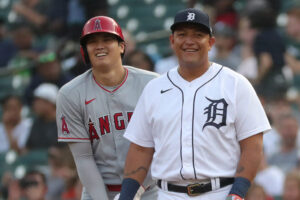 【MLB】4出塁の大谷翔平、三冠王カブレラの“イタズラ”に満面の笑顔　相手チームSNSは「ごめん、ショウヘイ」