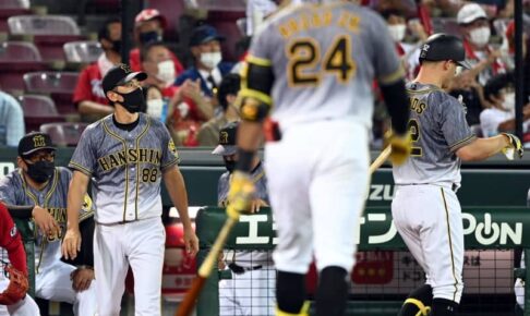 阪神　痛恨の3連敗で一気に3位転落　最大8ゲーム差も巨人が首位、ヤクルト2位浮上