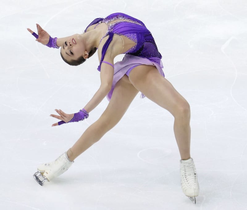 ワリエワがSP世界最高 松生7位、ロシア杯女子 ワリエワがSP世界最高 松生7位、ロシア杯女子