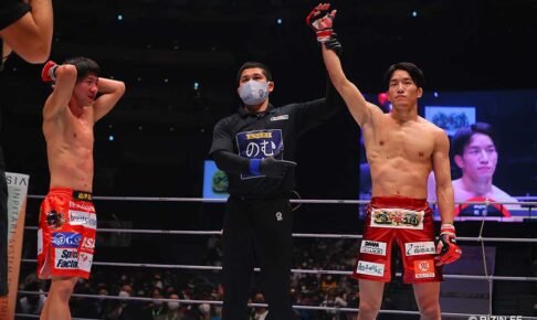 【格闘技／RIZIN.33】朝倉海、瀧澤との“流血”打ち合いを制し判定勝ち　「バンタム級GP」決勝進出