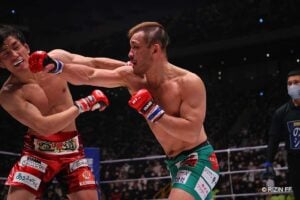 【格闘技／RIZIN.33】扇久保博正、朝倉海を“塩漬け”判定Vでバンタム級GP優勝　試合後にプロポーズ成功