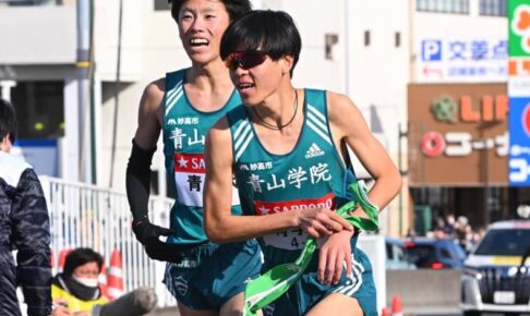 【3区通過順位】青学大がトップで4区へタスキ　1年生・太田が力走　東京国際大、帝京大の順