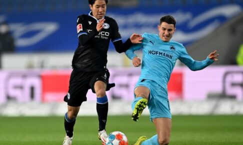 奥川雅也、4戦連続ゴール　鎌田大地も得点、ドイツ1部