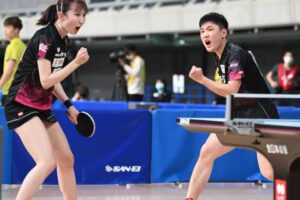 “はりひな”張本＆早田ペアが初の日本一　初戦から苦戦続きも世界銀の底力発揮
