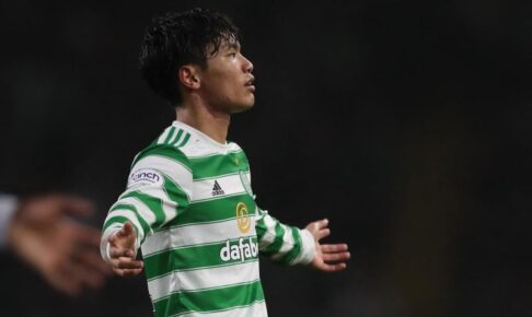 旗手怜央が2得点1アシスト　スコットランドプレミア