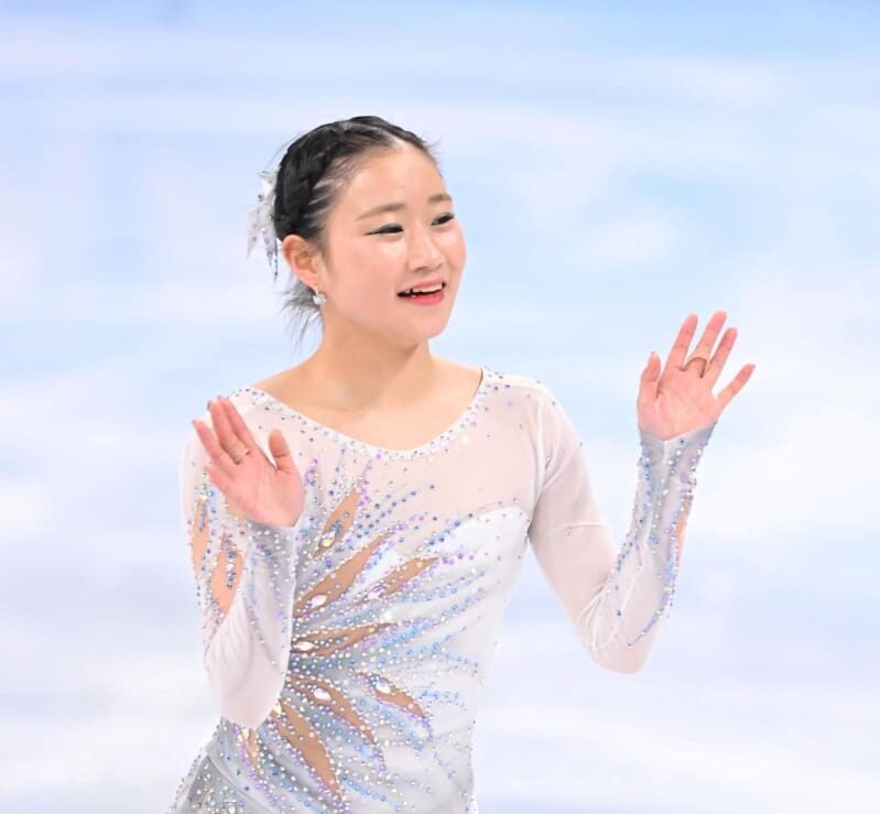 河辺愛菜 3回転半挑戦「後悔はない」 6分間練習で他の選手に「惑わされ」と反省も 河辺愛菜 3回転半挑戦「後悔はない」 6分間練習で他の選手に「惑わされ」と反省も