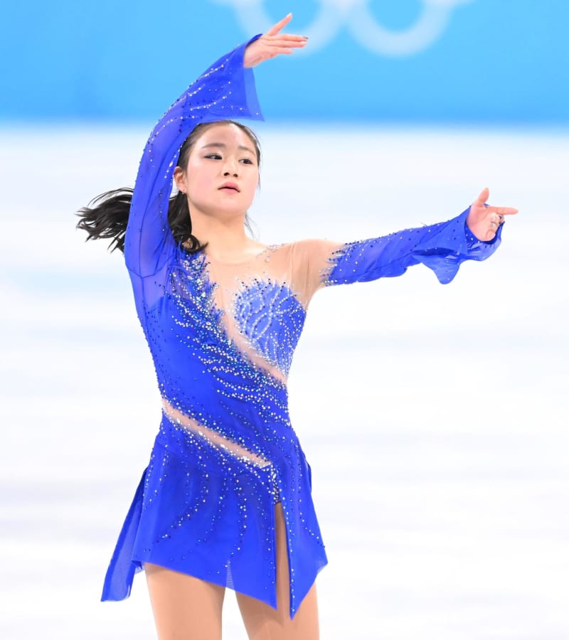 河辺愛菜トリプルアクセル果敢に挑戦 転倒も演じ切る 合計166.73点 河辺愛菜トリプルアクセル果敢に挑戦 転倒も演じ切る 合計166.73点
