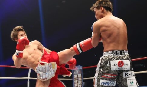 K-1・武尊、天心戦は命かけて「必ずボクが勝つ」軍司とエキシ戦で打ち合い披露