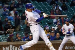 【MLB】鈴木誠也、メジャー初3安打＆初盗塁で21得点大勝に貢献　打率.372、OPS1.238に上昇