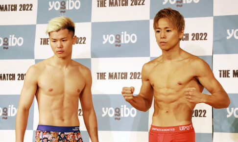 【THE MATCH 2022／天心vs武尊】前日計量は一発パス　両者の“バキバキ”ボディに場内から拍手