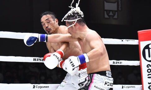 【格闘技／RISE 159】元”年俸120円Jリーガー”安彦考真、ヒザ蹴りで一撃KO勝利　「YA-MANとオープンフィンガーで戦いたい」