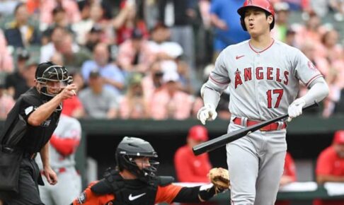 【MLB】大谷翔平、2試合ぶり無安打でエ軍完封負け3連敗　6戦連続出塁も…借金は今季最多10