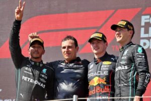 【F1】フェルスタッペン7勝目、メルセデスが今季初W表彰台　ルクレールは首位走行中にリタイア