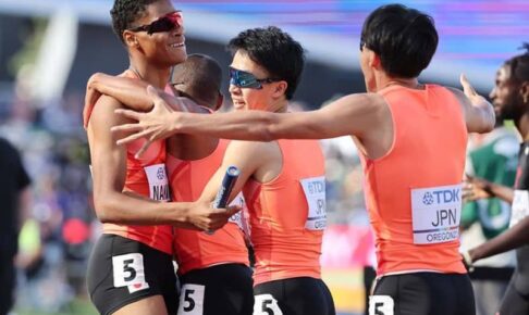 【世界陸上】1600mリレー日本男子、アジア新で歴代最高4位の大健闘　3位とは0秒79差に「本当にあとちょっと…悔しい」