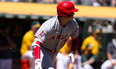 【MLB】大谷翔平、2試合連続安打で打率.256　偉業から一夜明け左前打、エ軍は52日ぶり3連勝
