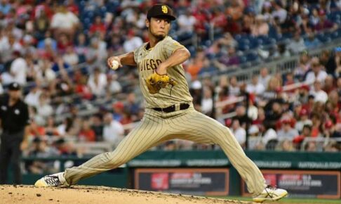 【MLB】ダルビッシュ有、メジャー通算90勝目ならず　7回途中降板、元オリ助っ人に同点弾浴びる