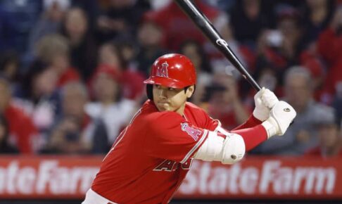 大谷翔平　5試合連続安打も、エンゼルス敗戦　4打数1安打