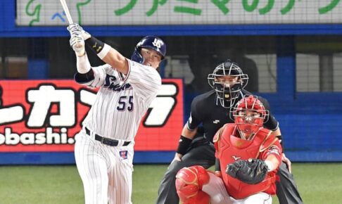 ヤクルト・村上が野村、落合超え53号弾丸弾！日本選手単独2位　王氏の55本まであと2本