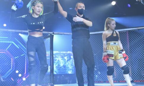 女子遺恨グラドル対決は緒方友莉奈がみらたむ撃破！負傷の怒り込め顔面容赦なく　試合後も「殺してやる」