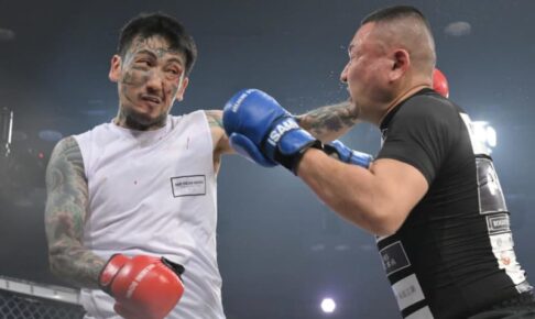 “元アウトローのカリスマ”瓜田純士が復活の勝利　ラッパー梵頭を延長の末下す