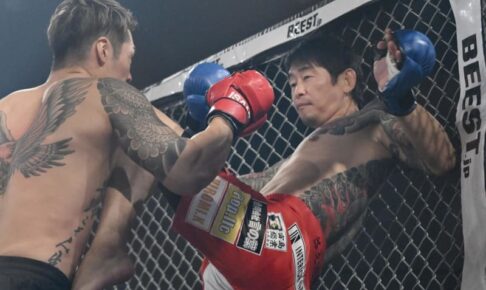啓之輔がブレイキングダウンエース飯田正成に衝撃KO勝ち　戦慄左ヒザ葬「アウトサイダーなめんなよ」