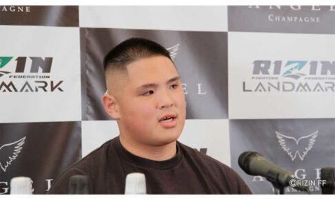 【RIZIN】貴賢神、合計230キロの超重量級フェイスオフで「笑いそうになった」　挑発に動じず