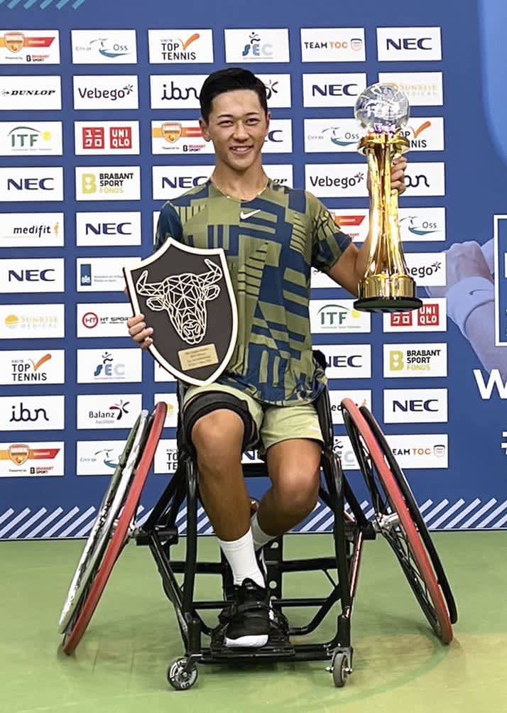【NECマスターズ】16歳小田凱人、史上最年少優勝 車いすテニスツアー最終戦 【NECマスターズ】16歳小田凱人、史上最年少優勝 車いすテニスツアー最終戦
