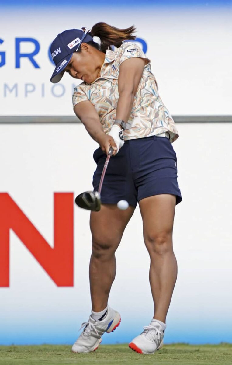 米女子ゴルフ、畑岡が3位浮上　CMEツアー第2日