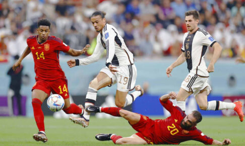 【カタールW杯】スペイン1－1ドイツ　ドイツ、終盤に追い付く