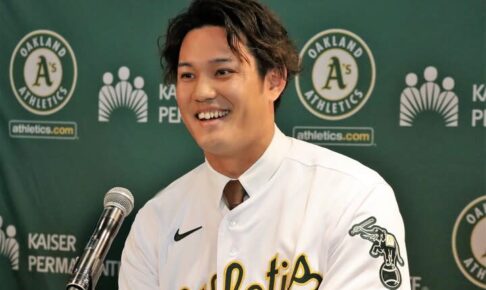 藤浪晋太郎が「世界最高の選手」と称えたのは？ 入団会見で「勝負したい」と大谷翔平＆鈴木誠也に“闘志”を燃やす！
