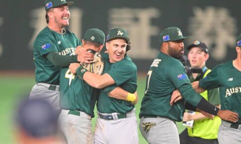 【WBC】オーストラリアが韓国撃破！　3ラン2本含む3本塁打でシーソーゲーム制す　1R突破へ大きな1勝