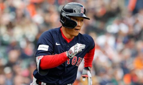 【MLB】吉田正尚、右太もも裏の張りで急きょスタメン外　大谷翔平との直接対決に影響も？