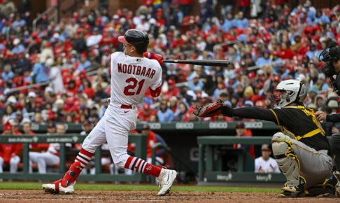 【MLB】ラーズ・ヌートバー、無安打も強烈レーザビームで進塁阻止　衝撃の強肩に実況も興奮「なんというプレー」